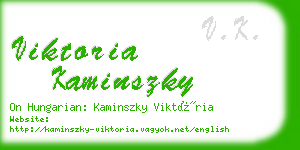 viktoria kaminszky business card